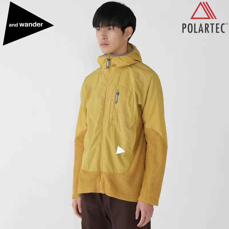 and wander alpha direct f/z hoodie グリーン alpha direct hoodie 2 | and wander - HAKU ONLINE SHOP and wander