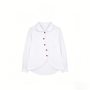 
MORNA design long-sleeved shirt for women with doll collar, versatile casual niche top Z9517
