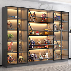 Glass Door Display Cabinet Product Display Toy Lego Storage Home Model Figurine Building Block Ornament Bookcase Wine Cabinet