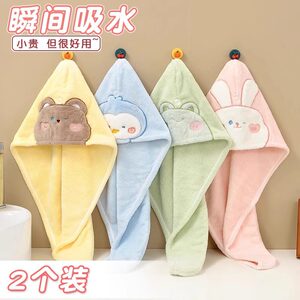 
Dry hair cap super water-absorbent and quick-drying girls' shampoo bag hair thickened towel adult 2025 new shower cap
