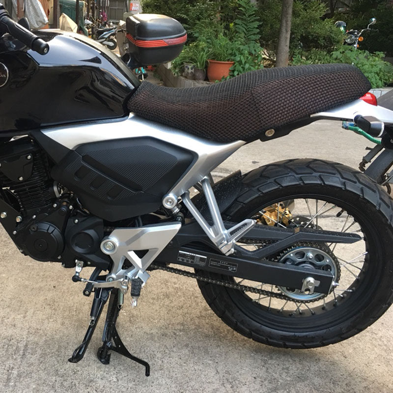 Coprisedile Moto 3D A Nido D'Ape ANCLLO - Traspirante, Antiscivolo, 75x60 Cm, Per Scooter E Ciclomotori (Nero)