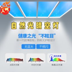 Natural Light Clear Sky Lamp, Embedded Ultra-Thin Blue Sky Lamp, Smart Energy-Saving Ceiling Light for Living Room and Bedroom