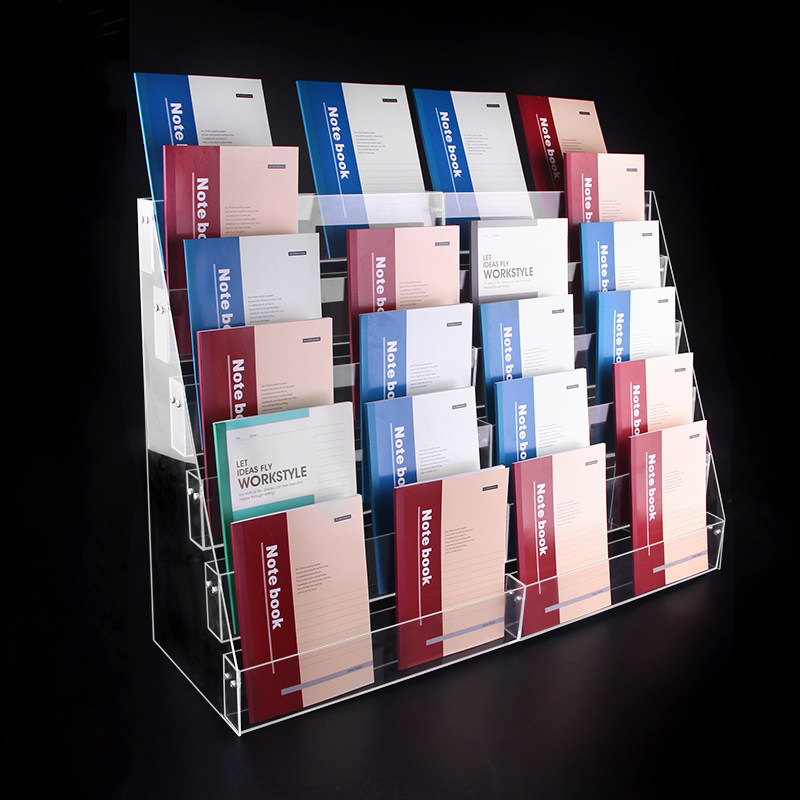Statioinary Book Rack Acrylic Book Rack Hand Account Display Rack - Ladder Design for ...