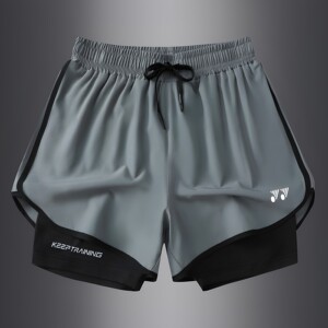 
YY sports shorts men's breathable and comfortable ice silk five-point pants quick-drying men's and women's sports pants loose badminton shorts women