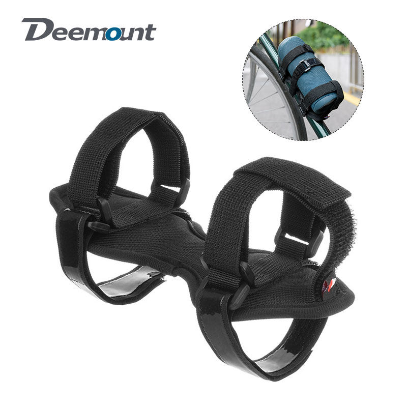 Adjustable Speaker Rack with Velcro Straps for Bicycle Mounting