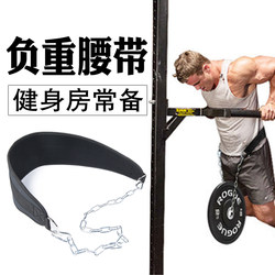 Weight-Bearing Belt Pull-Up Barbell Plate Fitness Strength Weight-Bearing Hanging Thick Chain Parallel Bar Arm Flexion and Extension Exercise Training