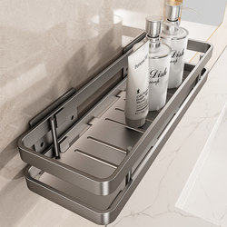 Bathroom Storage Rack, Elevated, No-Drill, Wall-Mounted, for Washroom, Toilet, and Sink, High-End Storage Shelf