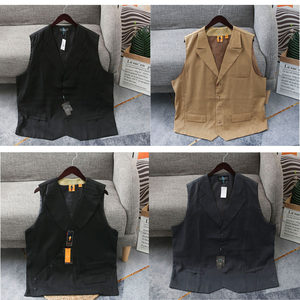 Foreign Trade Spring and Autumn Men's 200*0.5kg Fat Adpicking Fat Adapted Loose Loose Loose Leisure lapel multi -color suit vest 1