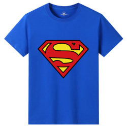 Superman T-Shirt Men's Superhero Clothing Summer New Style Marvel Short-Sleeve T-Shirt Pure Cotton Men's Clothing Movie Merchandise Tee