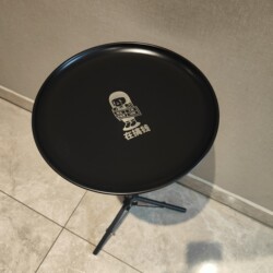 Trendy Blackened Camping Folding Table, Small Round Table, Coffee Table, Side Table, Small Round Table, Popular Small Table, Simple Small Coffee Table