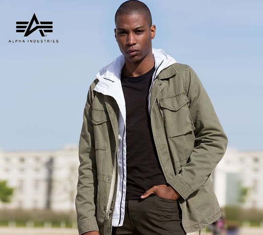 ALPHA アルファインダストリーズ ミリタリージャケット M-65 カーキ M