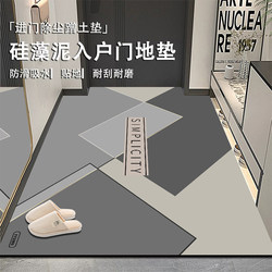Diatom Mud Entrance Door Mat Can Be Cut, Is Water-Absorbent, Non-Slip, Washable, Wipeable Carpet for the Entrance Hallway