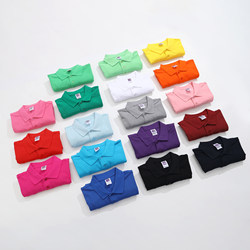 Colorful Short-Sleeved Polo Shirts, Loose and Breathable, Collared T-Shirts, Tennis Shirts, Matching Outfits for Friends, Team Building, Unisex Workwear, Class Uniforms