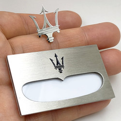 New Maserati Brooch Badge with Star Emblem Suitable for Name Tags, Car Show Staff Badges, and Sales Employee Badges