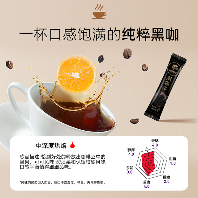 Hougu Coffee Instant Pure Black Coffee Powder 0 Fat No Added White ...