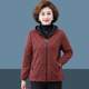 Plus size mother's autumn velvet hooded jacket new style middle-aged and elderly women's velvet warm casual top