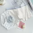 Đồ lót đôi, một nam một nữ, cotton nguyên chất, ren và lưới, cô gái khao khát thuần khiết, quần lót boxer ngọt ngào và dễ thương cho bạn trai 