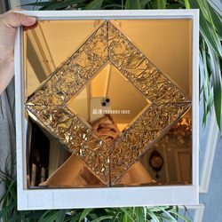 Diamond-Shaped Art Glass Mosaic Background Wall Tiles Puzzle Tv Background Hotel Bar Counter Pillar Wall Stickers