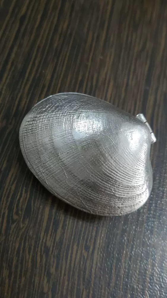 中国　銀製硯　烏銀　古董品？！ 中国 銀製硯 烏銀 古董品？！