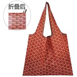 Nylon Dog-Tooth Pattern Shopping Bag, Foldable, Portable, Eco-Friendly Bag, Single-Shoulder Grocery Bag, Small Lightweight Tote Bag, Export