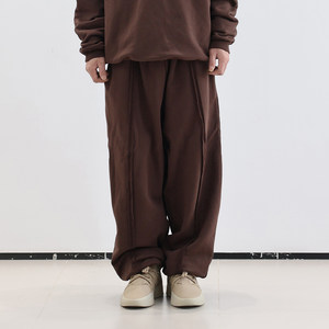 
Men's loose heavyweight casual suit sports pants plus velvet comfortable elastic waist deconstructed splicing leggings