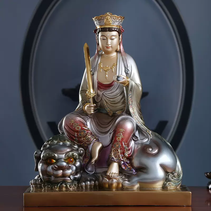 佛像 猛犸｜太子佛释迦牟尼佛出生相，足下生莲，手指天地，面容刻画