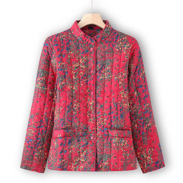 Middle -aged and elderly mothers winter clothes down cotton jacket inner girl grandmother dress cotton jacket.