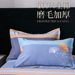 2025 New Model Pure Cotton Printed Pillowcases 48X74Cm Home Use Pair Set Student Dormitory Anti-Dirt Anti-Head Oil 2