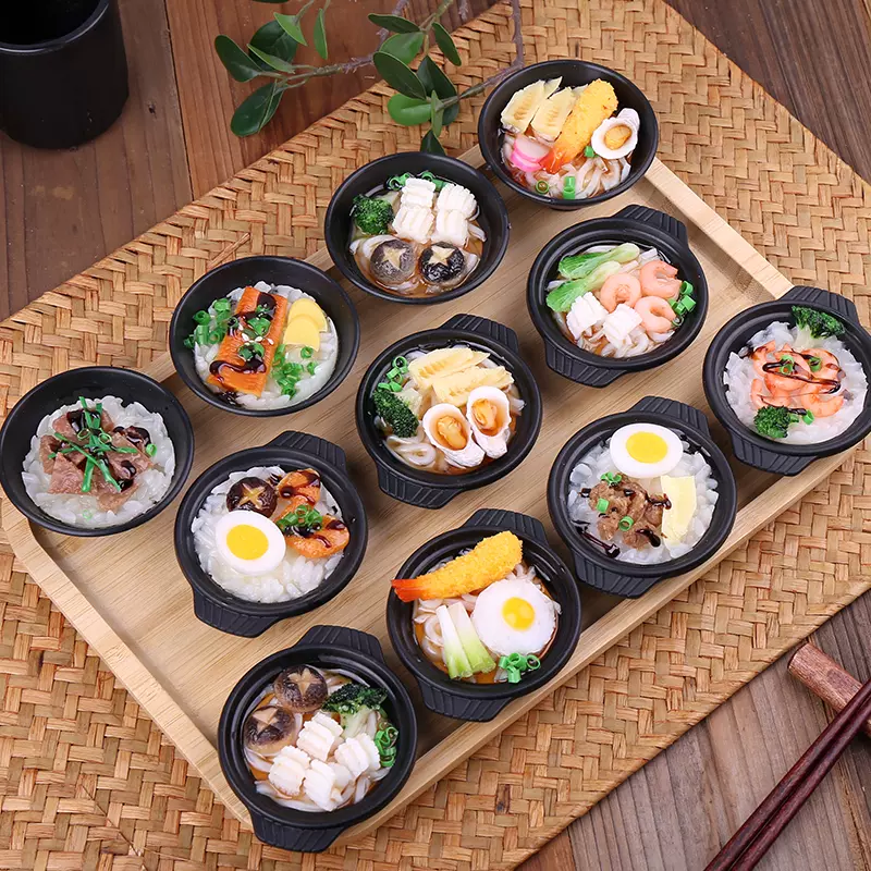 擬似椀麺料理料理寿司偽麺ご飯日本料理食道-　食べ物　フィギュア　モデル　撮影道具