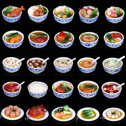 Miniature Food Model of Noodles, Rice, Desserts, and Other Delicacies for Decoration, Toys, and Props