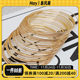 Light gold memory wire collar handmade DIY jewelry accessories white K ring bracelet ring main line bracelet material