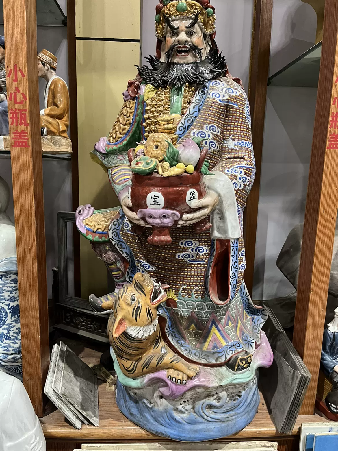 民國魏洪泰款手繪粉彩彌勒佛迷你羅漢景德鎮廠貨仿古瓷器收藏精品