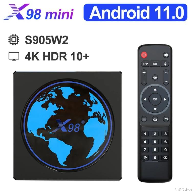 X98 ̴ AMLOGIC S905W2 4K    WIFI ȵ̵ 11.0 TV ڽ-