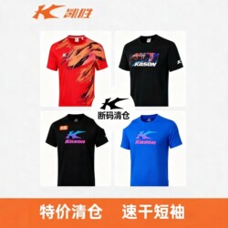 Clearance Sale: Li-Ning Kason Badminton Clothing for Men and Women, Competition Shirt, Quick-Dry, Breathable, Short-Sleeve Professional Sportswear