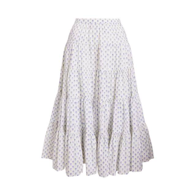2025 Xiaomao new style women's early spring and summer printed cake cotton poplin skirt a-line skirt RL25226