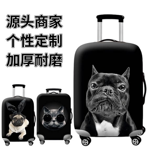 
French Bulldog Dog Animal Elastic Box Case Trolley Case Travel Travel Boarding Luggage Case Protective Cover