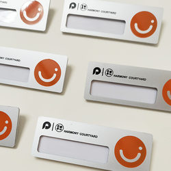 In-Stock Ploy Employee Badge, Employee Pin Badge, Name Badge, Magnetic Nameplate, Corrosion-Resistant Nameplate, Card-Insert Nameplate