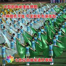 Color-Changing Wings Shawl Dance Performance Props Sports Meeting Opening Ceremony Large Group Gymnastics Props