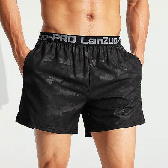 Sports shorts men's summer outdoor fitness fast dry short pants running casual fitness basketball three -point shorts