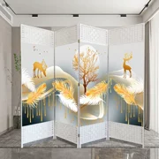 các kiểu vách ngăn phòng khách đẹp Phong cách Trung Quốc gấp màn hình vách ngăn hiện đại đơn giản phòng khách phòng ngủ vẻ đẹp và sức khỏe rèm vải gấp di động vách ngăn cầu thang bằng nhựa vách ngăn cầu thang đẹp 2021
