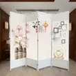 các kiểu vách ngăn phòng khách đẹp Phong cách Trung Quốc gấp màn hình vách ngăn hiện đại đơn giản phòng khách phòng ngủ vẻ đẹp và sức khỏe rèm vải gấp di động vách ngăn cầu thang bằng nhựa vách ngăn cầu thang đẹp 2021 
