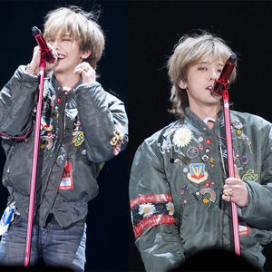 
GD Quan Zhilong's same jacket style cotton coat 2025 winter loose short flight suit couple men's and women's jacket