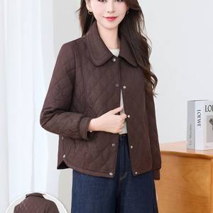 
2025 autumn new fashion versatile slim casual loose age-reducing fashion women's cotton coat mother suit