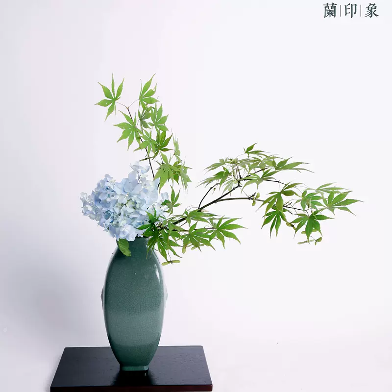 日本小原流花瓶花器 日式插花文人調投入花自由花家居擺設雅緻品-Taobao