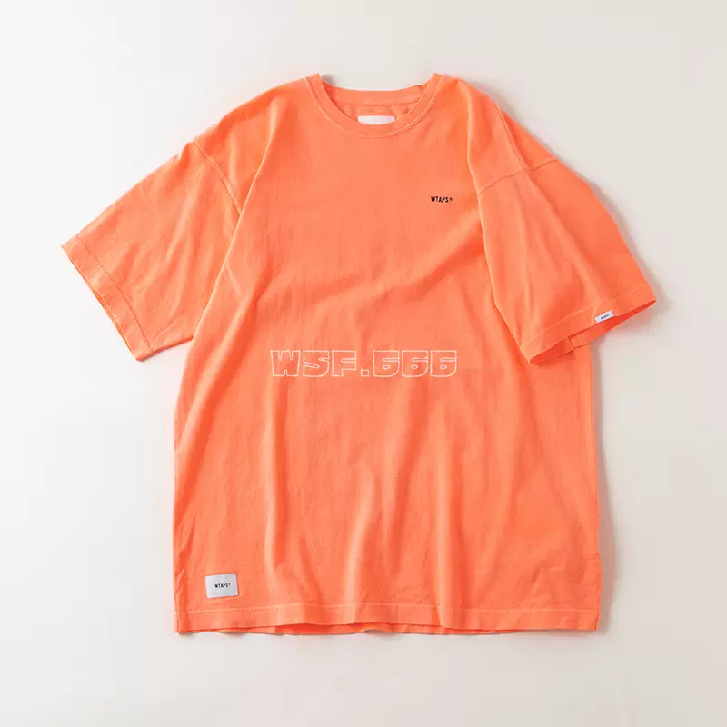 现货WTAPS FLAT 01 COTTON tee 水洗刺绣糖果色短袖T恤21SS-Taobao