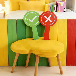 Double-Sided Score Cards, Hand-Held Score Cards, Peach and Black Cheering Sticks, Prop Score Cards, Handheld Answer Cards