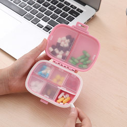 Pill Box Is Portable and Small, Mini Seven-Day Packaging, Large-Capacity Sealed Box, Portable Medicine Storage Box for the Elderly
