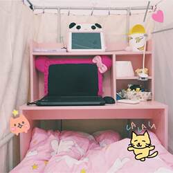 College Dormitory Bed Computer Desk Laptop Dormitory Table Bunk Bed Lazy Desk Writing Desk