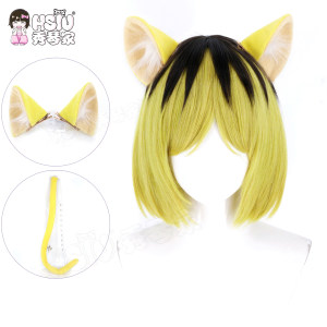 
Xiu Qinjia Eshi Maru Masuko Nico Meow Meow Drug Meow Meow Cos Wig Yani Cat Mixed Silk Fake Hair