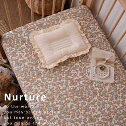 Crib Fitted Sheet, Pure Cotton, Class A, Kidsren's Spliced Mattress Cover, Special Bed Sheet for Newborn Babies, Suitable for All Seasons